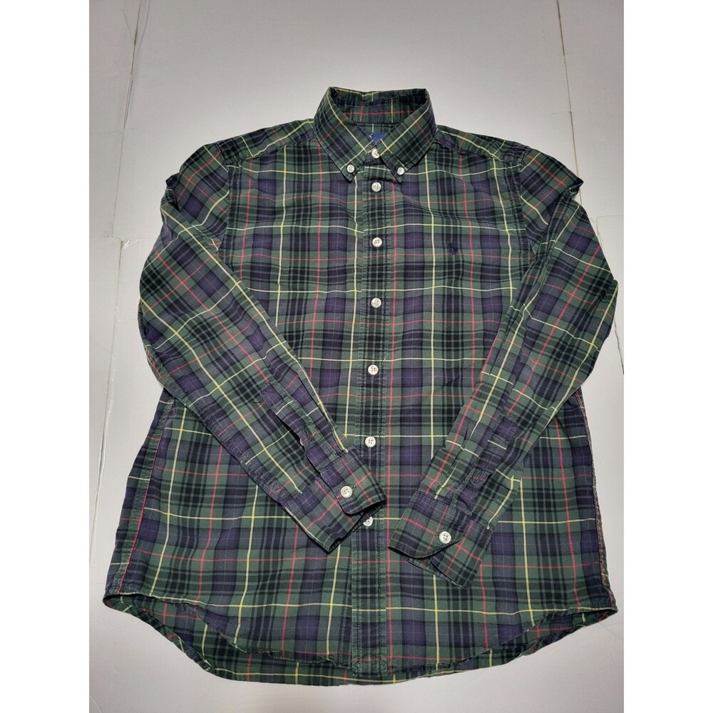 (#18) Polo Ralph Lauren Long Sleeve Button Down Size Kid's L(14-16) MULTICOLOR